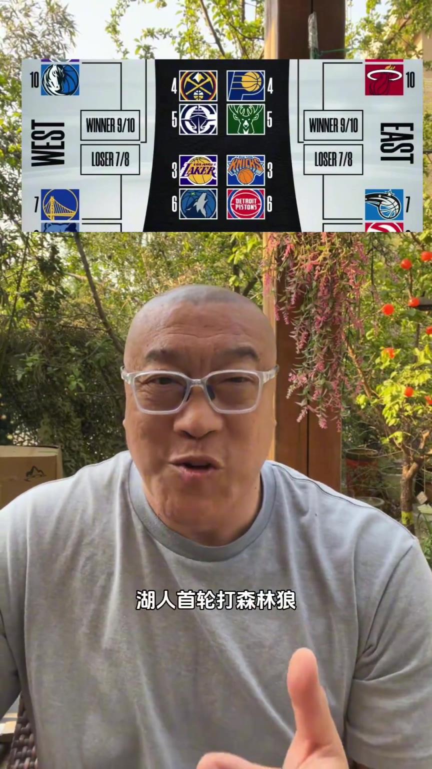 湖人打森林狼！馬健：只要東契奇像上賽季打戈貝爾那樣就行